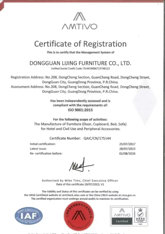 ISO 9001:2015 Certificate